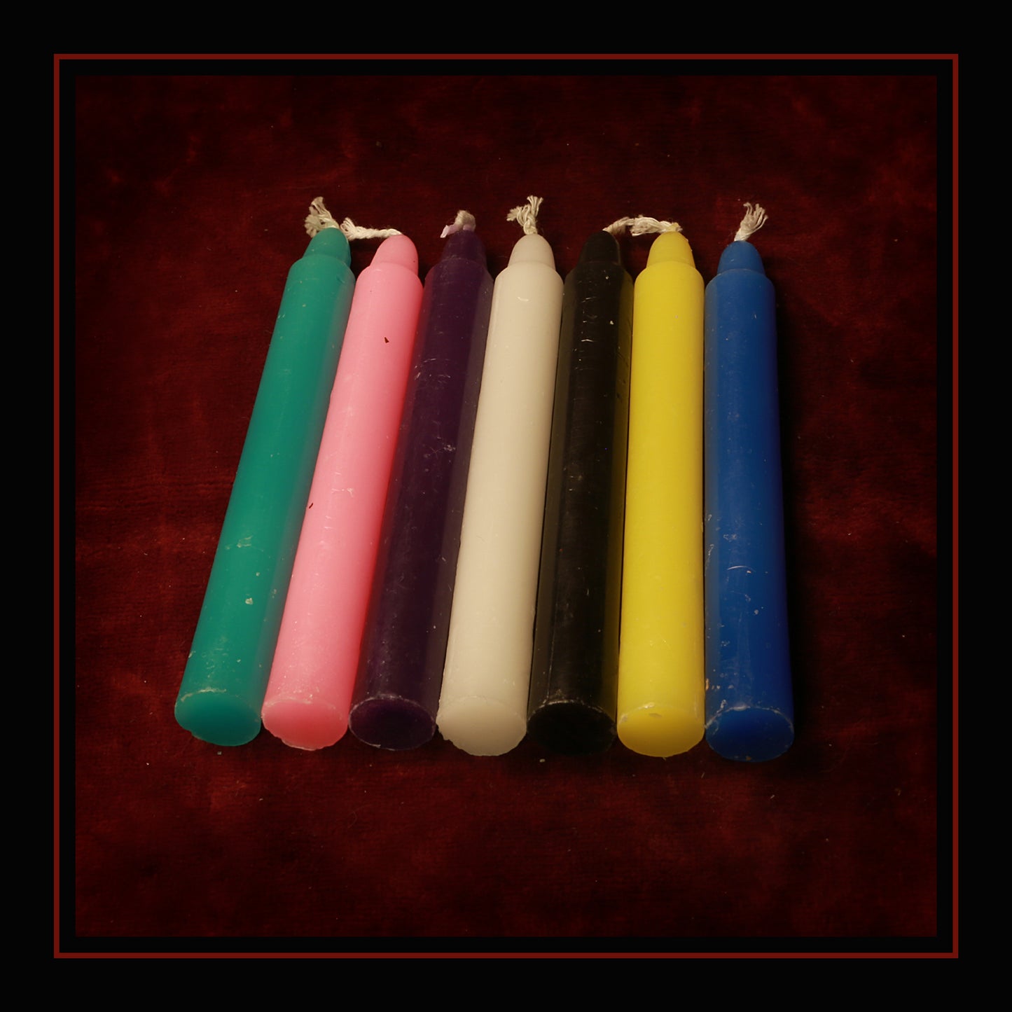 ✨ Illuminate Your Rituals with 4 x Colored Candles! 🕯️🌈✨